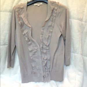 Loft Ann Taylor Lilac Medium Cardigan